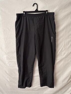 Reebok Men’s Size M Black Athletic Track Pants with Side Zips(A681)